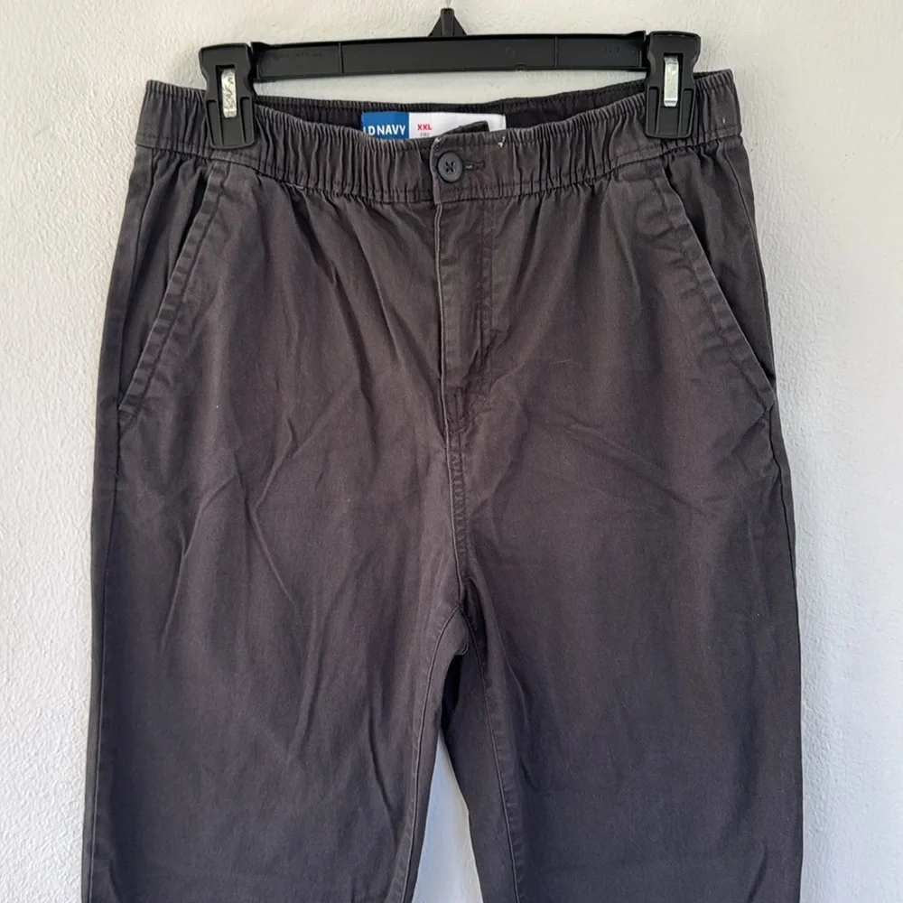 Old Navy boy’s dark gray taper built-in flex cotton chino pants size XXL